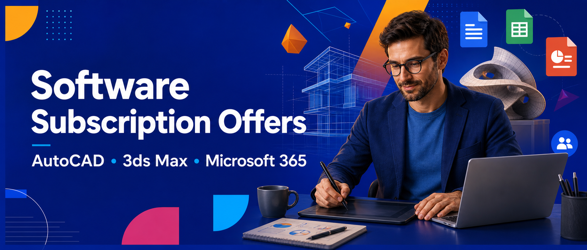 CAD, 3D design and productivity software subscription offers